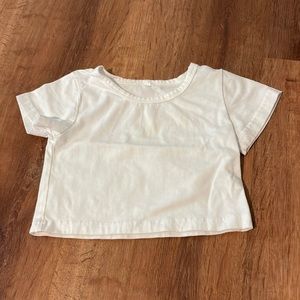 White Shein crop top